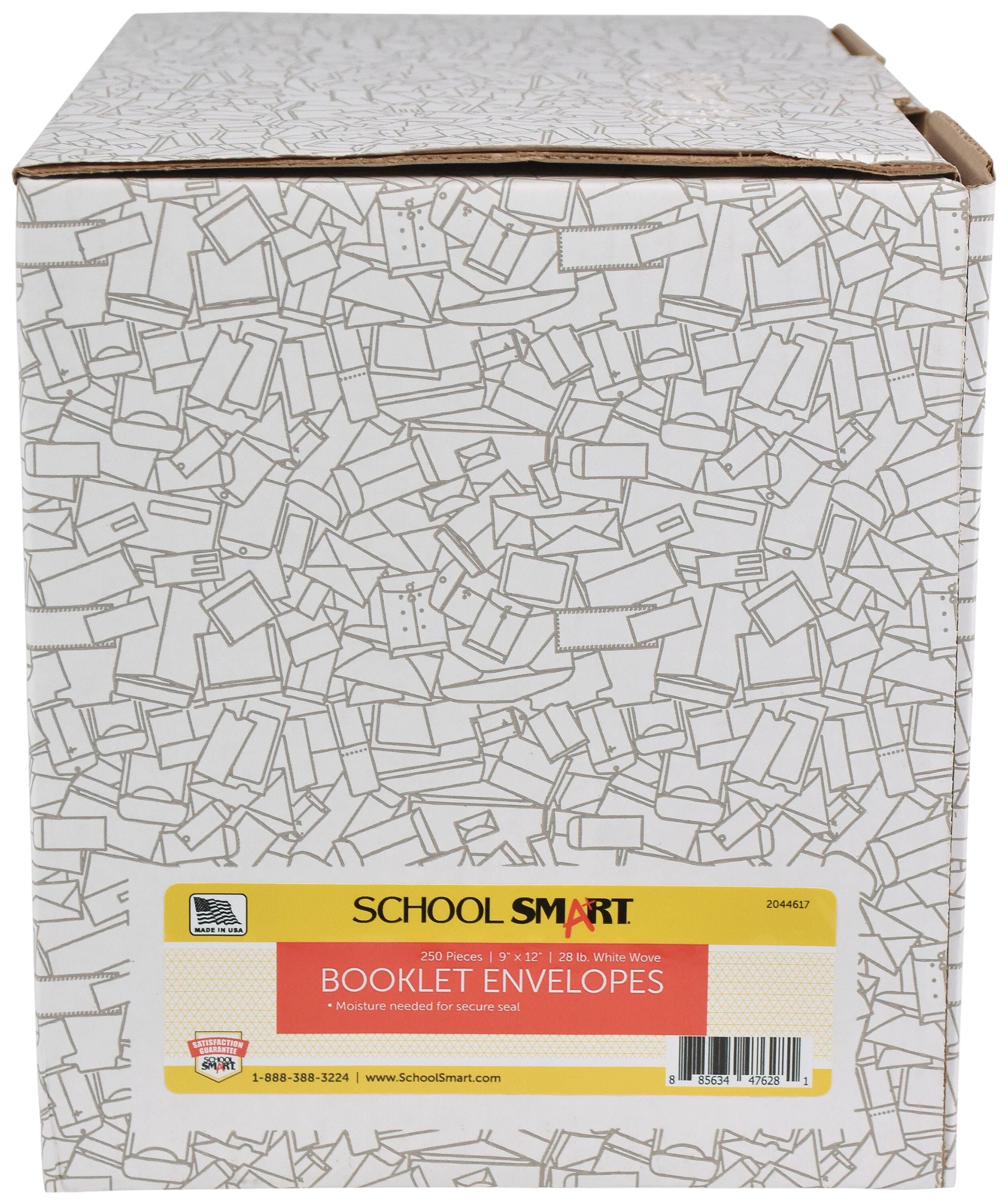School Smart Side Opening Catalog Envelope, 9 x 12 Inches, White, Box of 250 2044617
